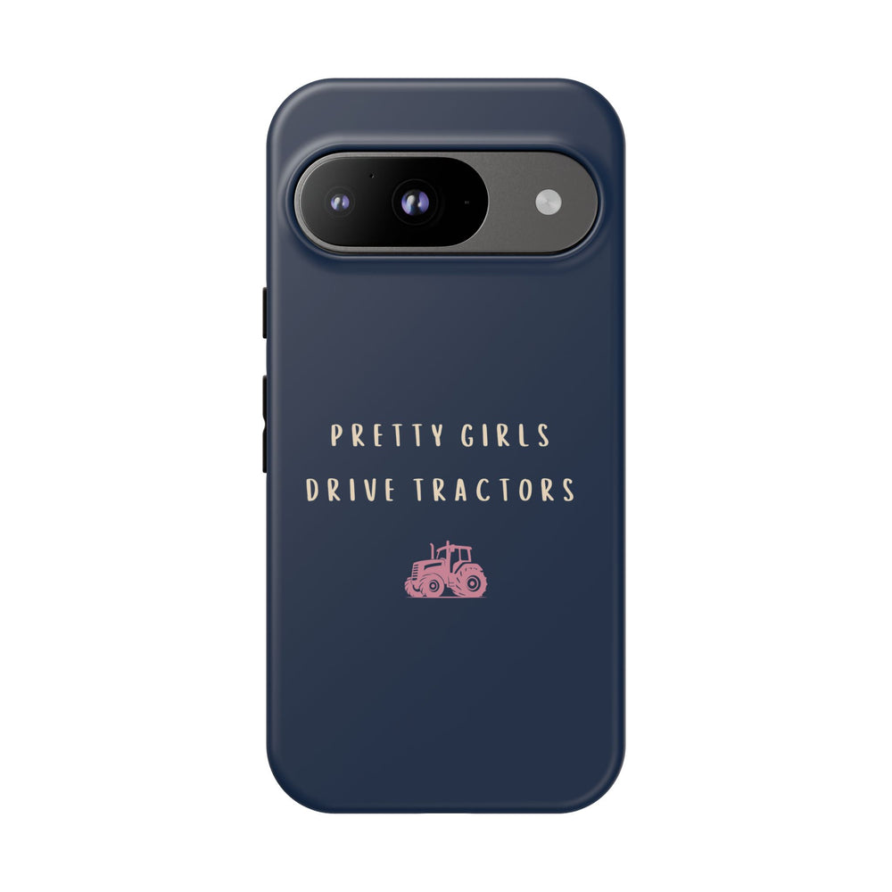 Navy & Pink 'Pretty Girls Drive Tractors' Case