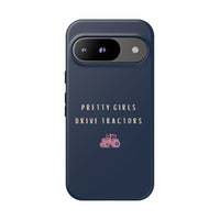 Navy & Pink 'Pretty Girls Drive Tractors' Case