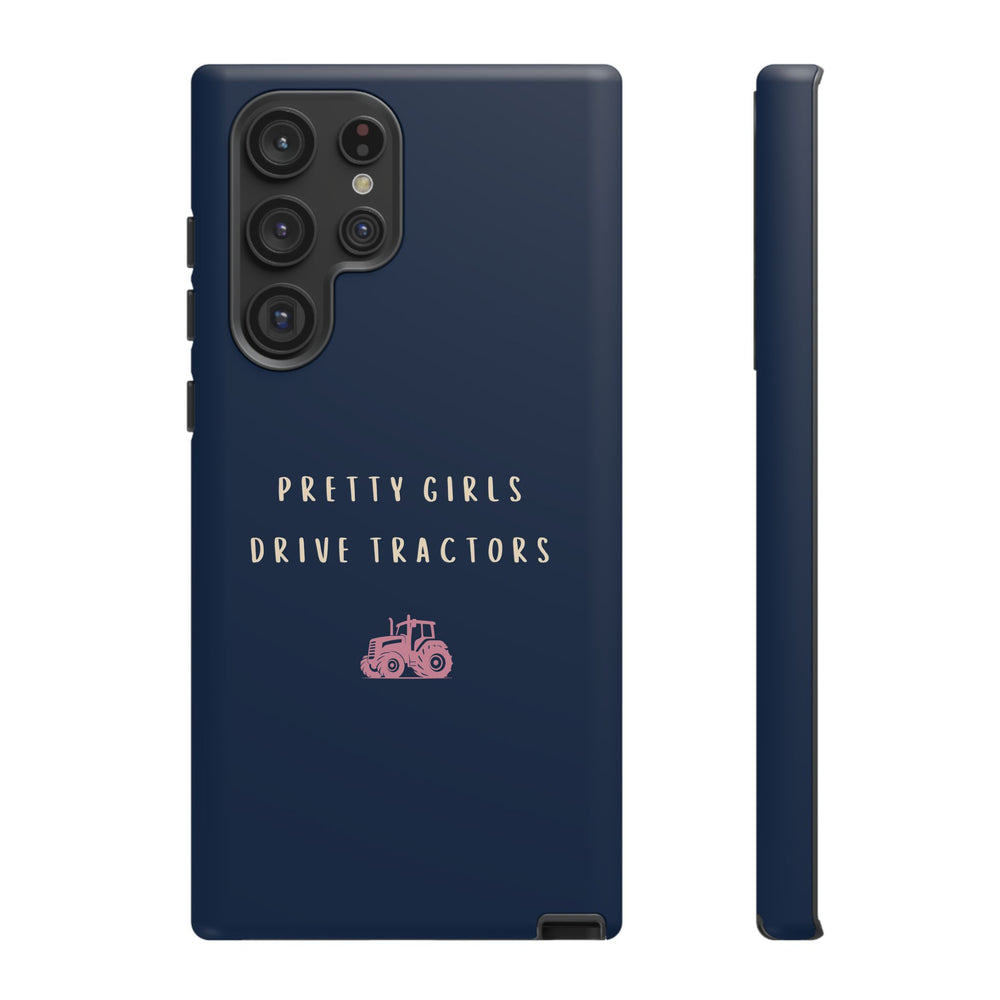 Navy & Pink 'Pretty Girls Drive Tractors' Case