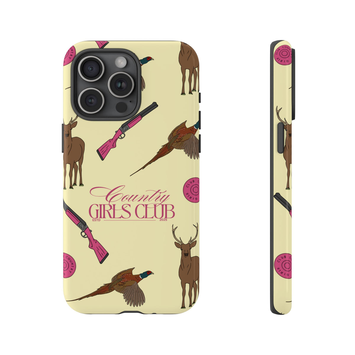 Butter Yellow 'Girls Love Guns' Case  | CGC x Country Cases