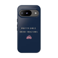 Navy & Pink 'Pretty Girls Drive Tractors' Case