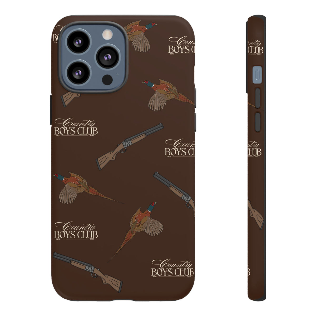Chestnut Brown 'Boys Pheasants & Shotguns' Case  | CBC x Country Cases