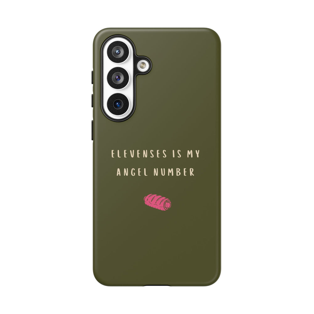 Green & Pink 'Elevenses Is My Angel Number' Case