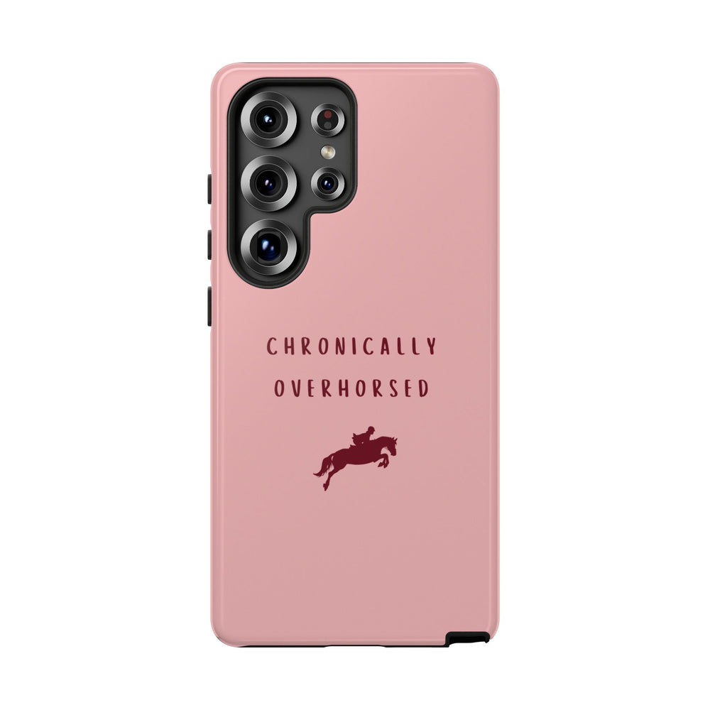 Pink & Burgundy "Chronically Overhorsed" Case