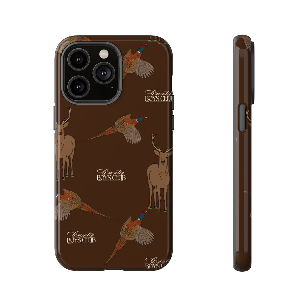 Chestnut Brown 'Boys Stags & Pheasants' Case  | CBC x Country Cases