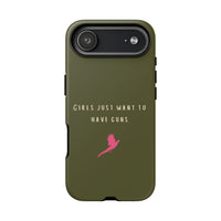 Green & Pink 'Girls Just Want To Have Guns' Case (Pheasant)