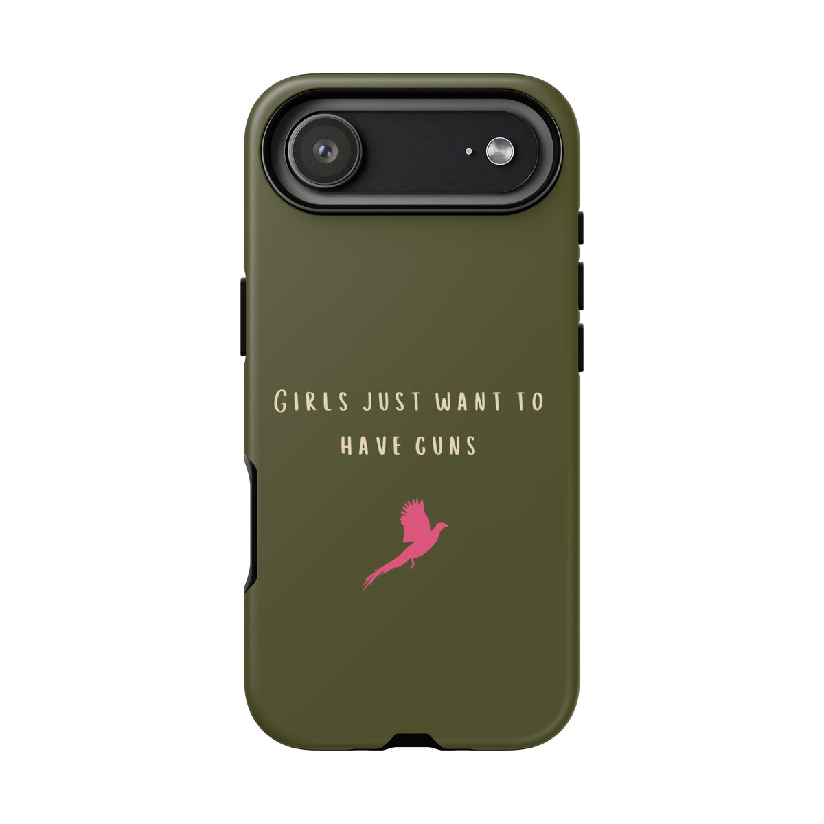 Green & Pink 'Girls Just Want To Have Guns' Case (Pheasant)