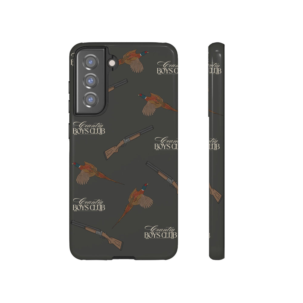 Charcoal 'Boys Pheasants & Shotguns' Case  | CBC x Country Cases
