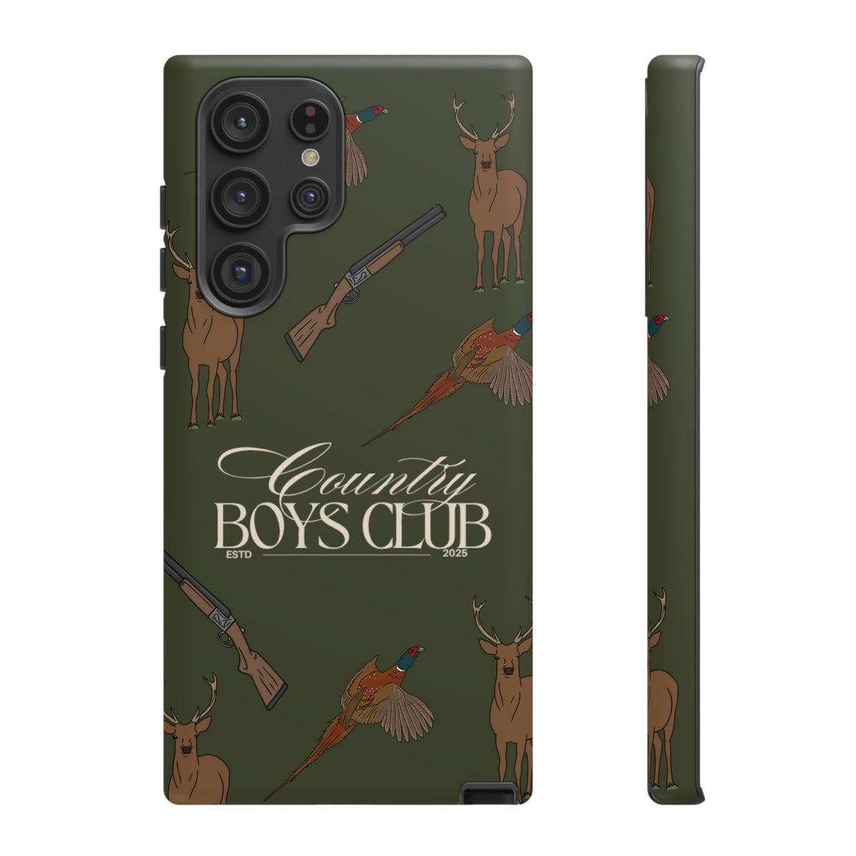 Forest Green Boys Love Guns Case  | CGC x Country Cases
