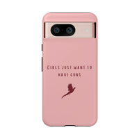 Pink & Burgundy 'Girls Just Want To Have Guns' Case (Pheasant)