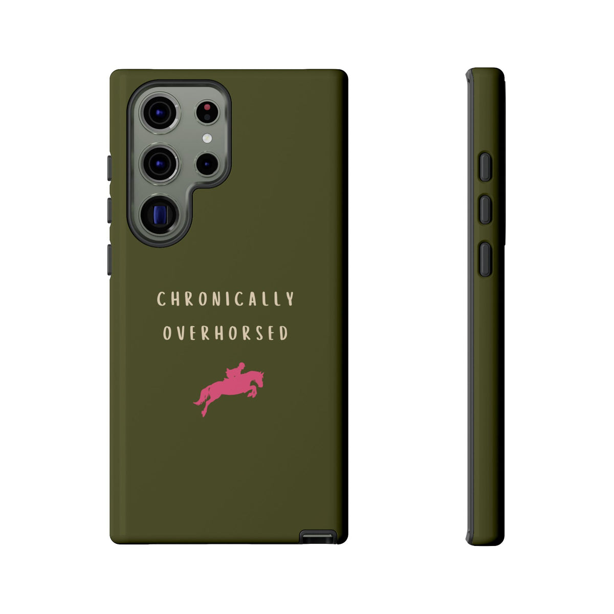 Green & Pink Chronically Overhorsed Case