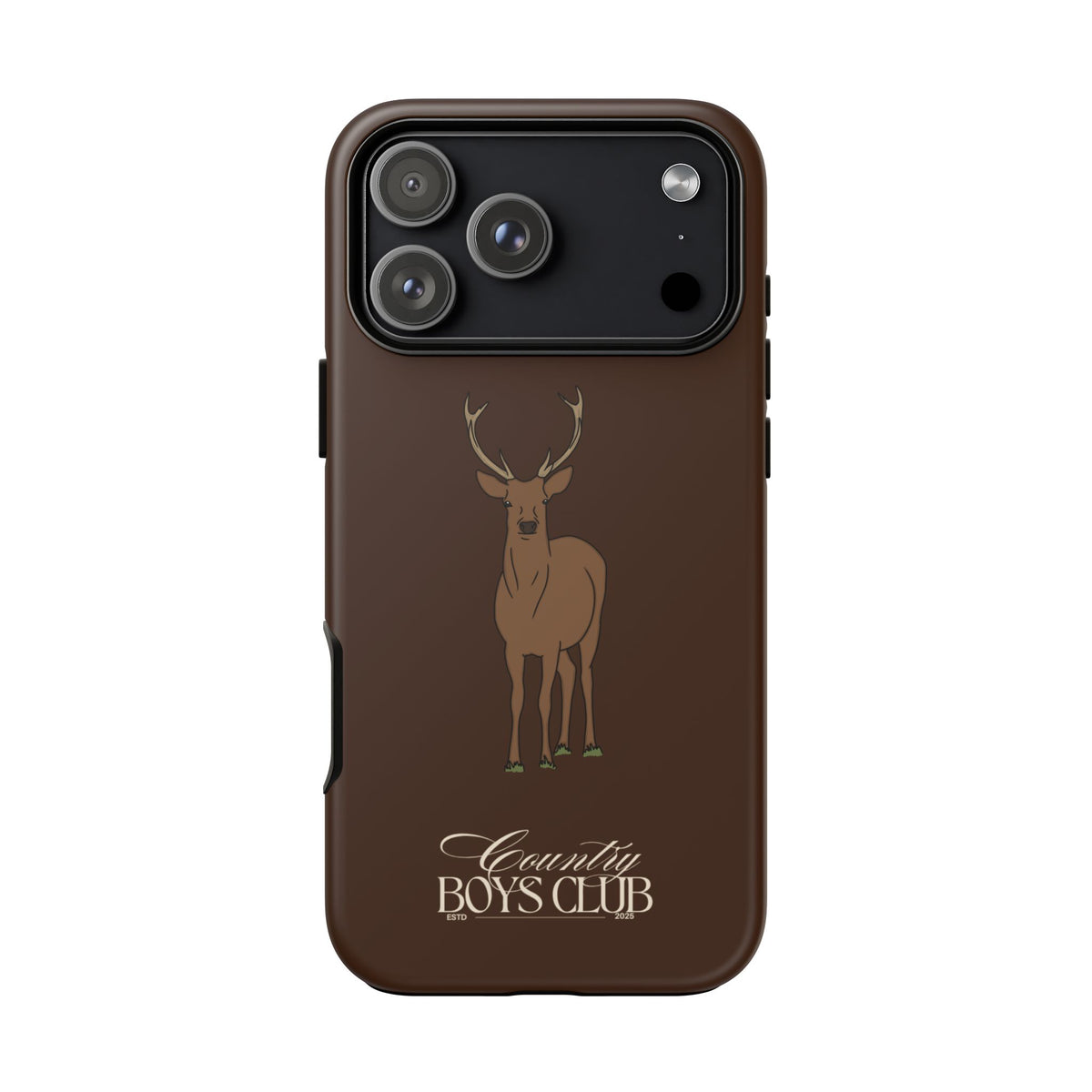 Chestnut Brown 'Country Boys Club Deer' Case  | CBC x Country Cases