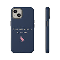 Navy & Pink 'Girls Just Want To Have Guns' Case (Partridge)