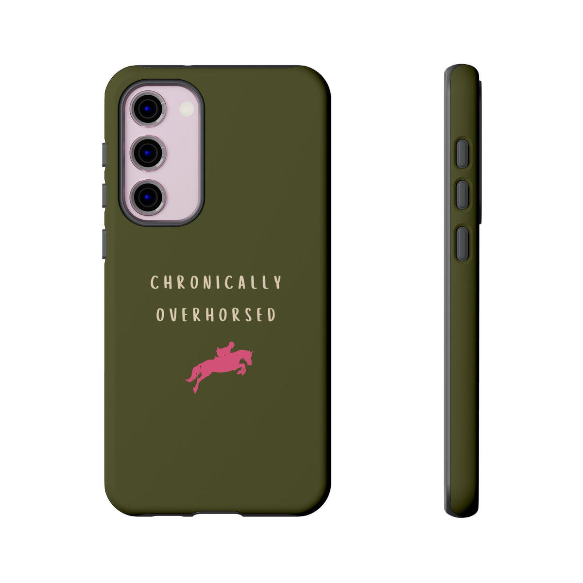 Green & Pink Chronically Overhorsed Case