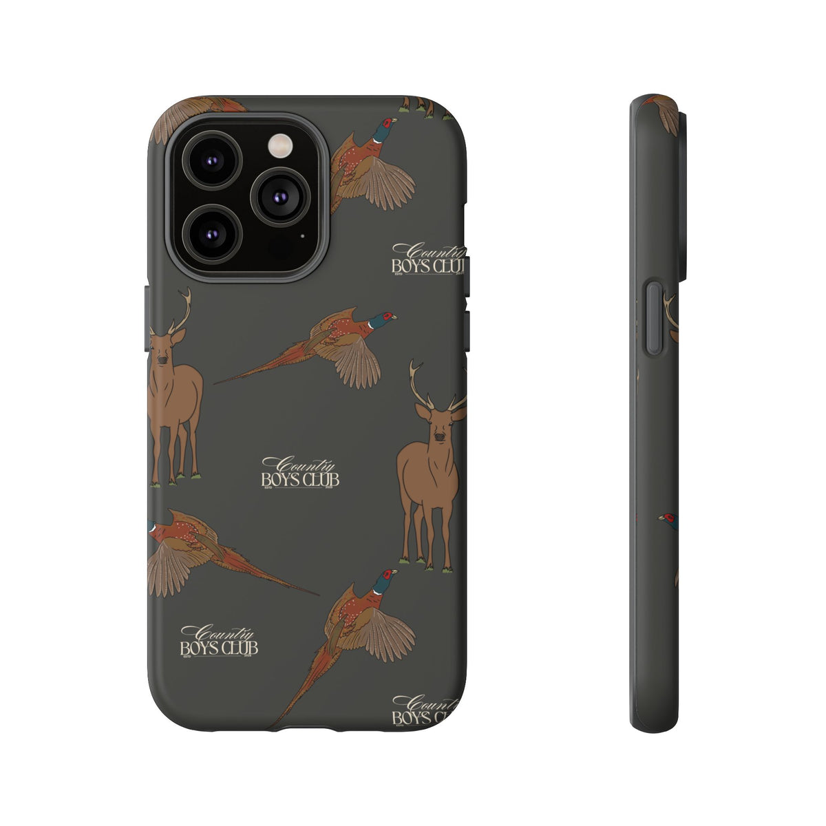 Charcoal 'Boys Stags & Pheasants' Case  | CBC x Country Cases