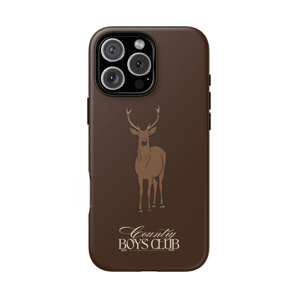 Chestnut Brown 'Country Boys Club Deer' Case  | CBC x Country Cases