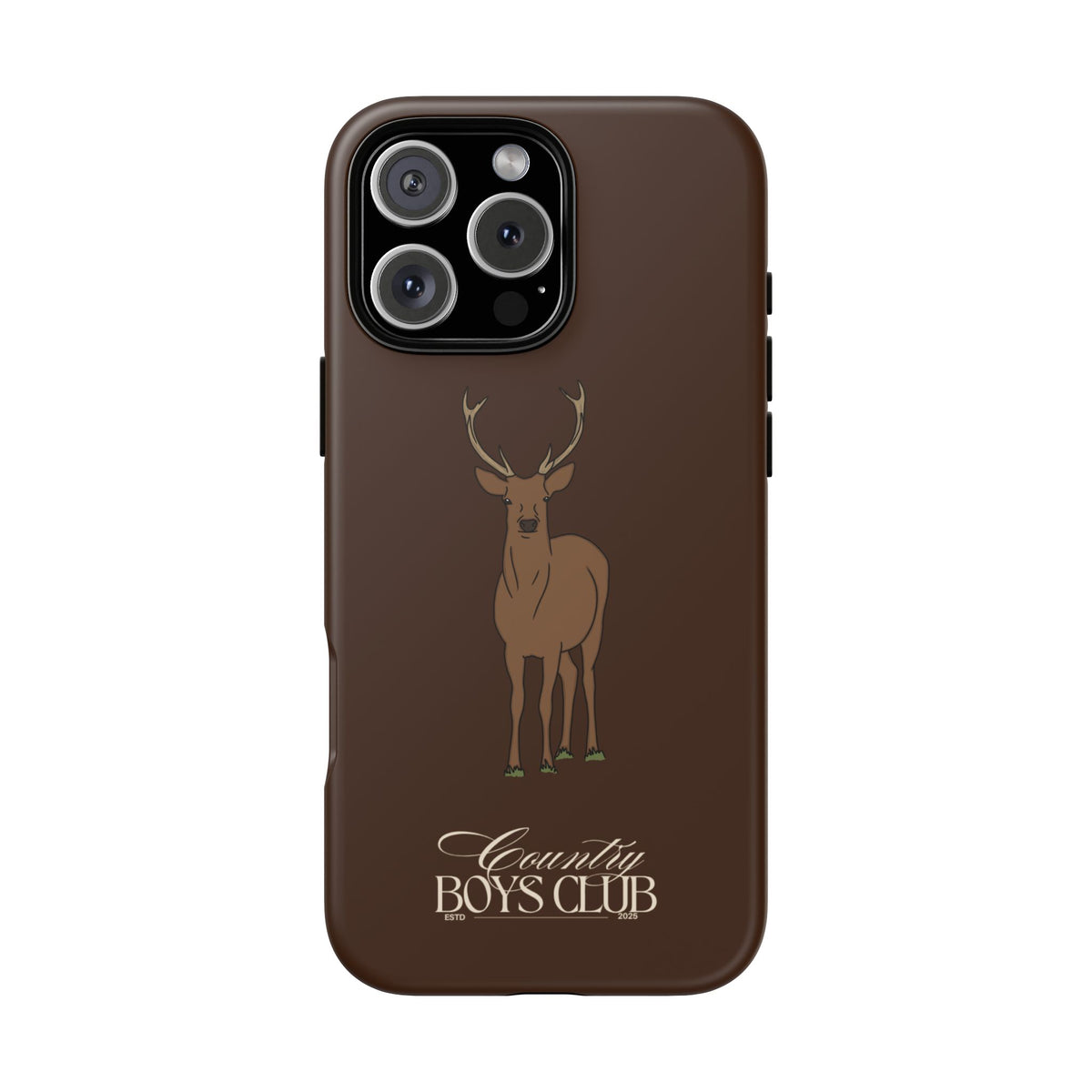 Chestnut Brown 'Country Boys Club Deer' Case  | CBC x Country Cases