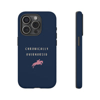 Navy & Pink "Chronically Overhorsed" Case