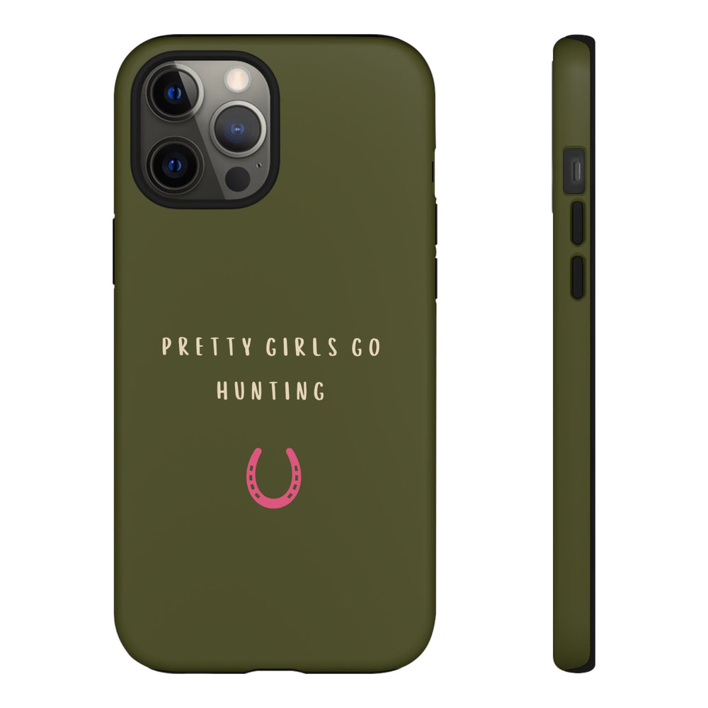 Green & Pink 'Pretty Girls Go Hunting' (Horse Shoe)