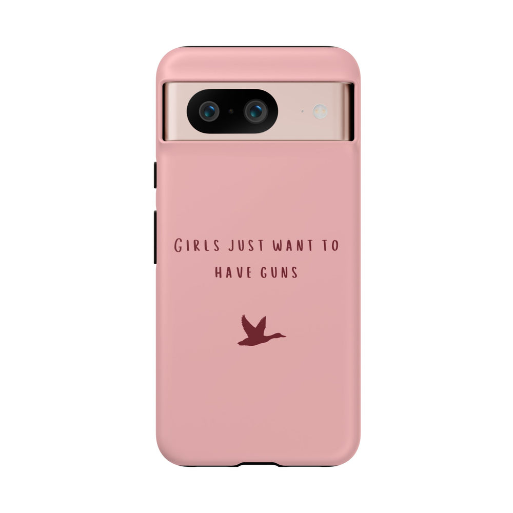 Pink & Burgundy 'Girls Just Want To Have Guns' Case (Mallard)