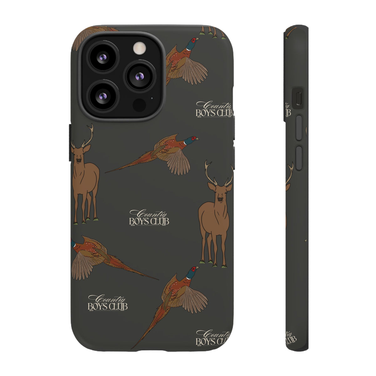 Charcoal 'Boys Stags & Pheasants' Case  | CBC x Country Cases