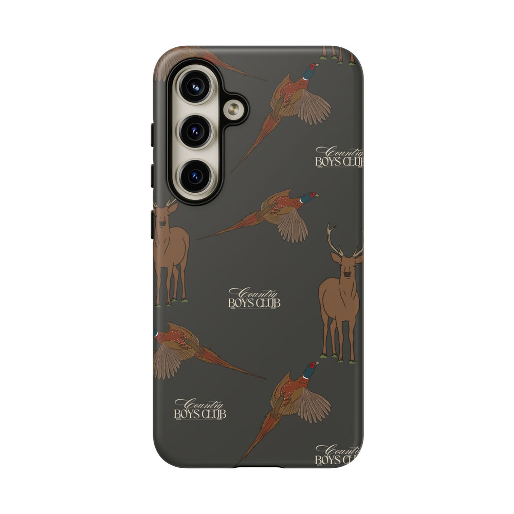 Charcoal 'Boys Stags & Pheasants' Case  | CBC x Country Cases