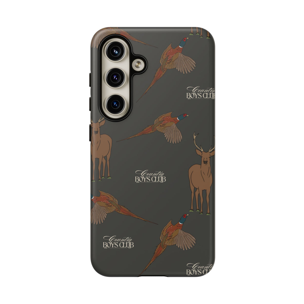 Charcoal 'Boys Stags & Pheasants' Case  | CBC x Country Cases