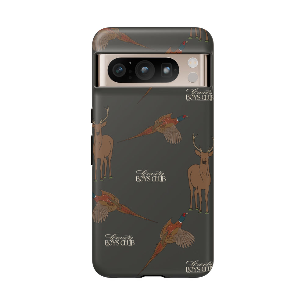 Charcoal 'Boys Stags & Pheasants' Case  | CBC x Country Cases