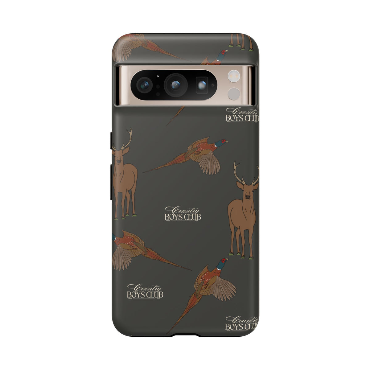 Charcoal 'Boys Stags & Pheasants' Case  | CBC x Country Cases