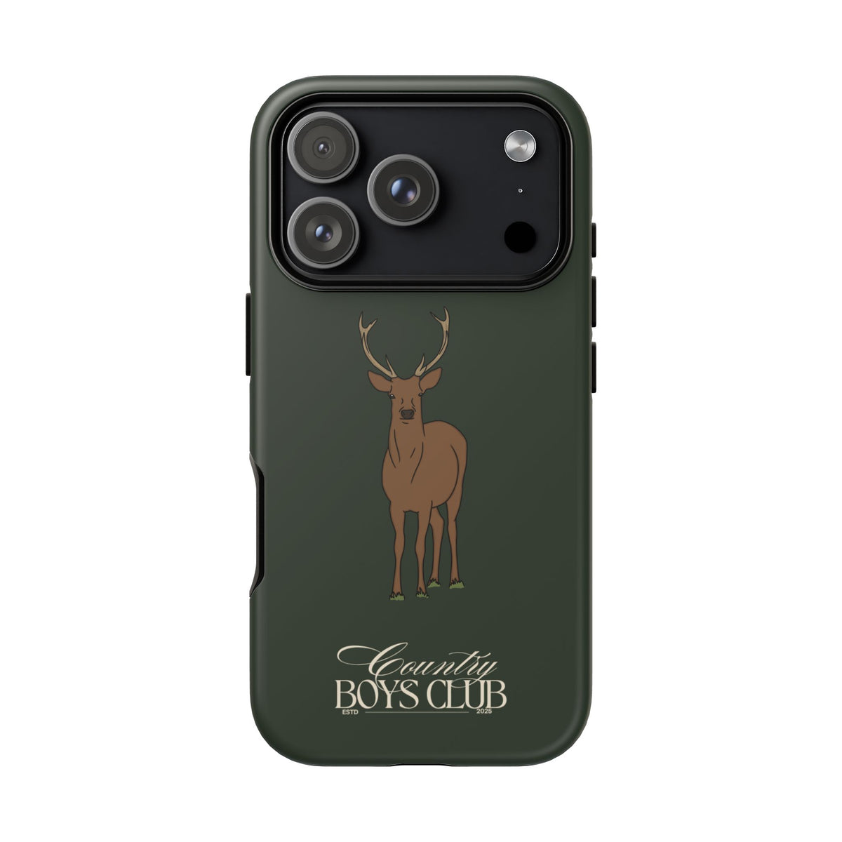 Field Green 'Country Boys Club Stag' Case  | CGC x Country Cases