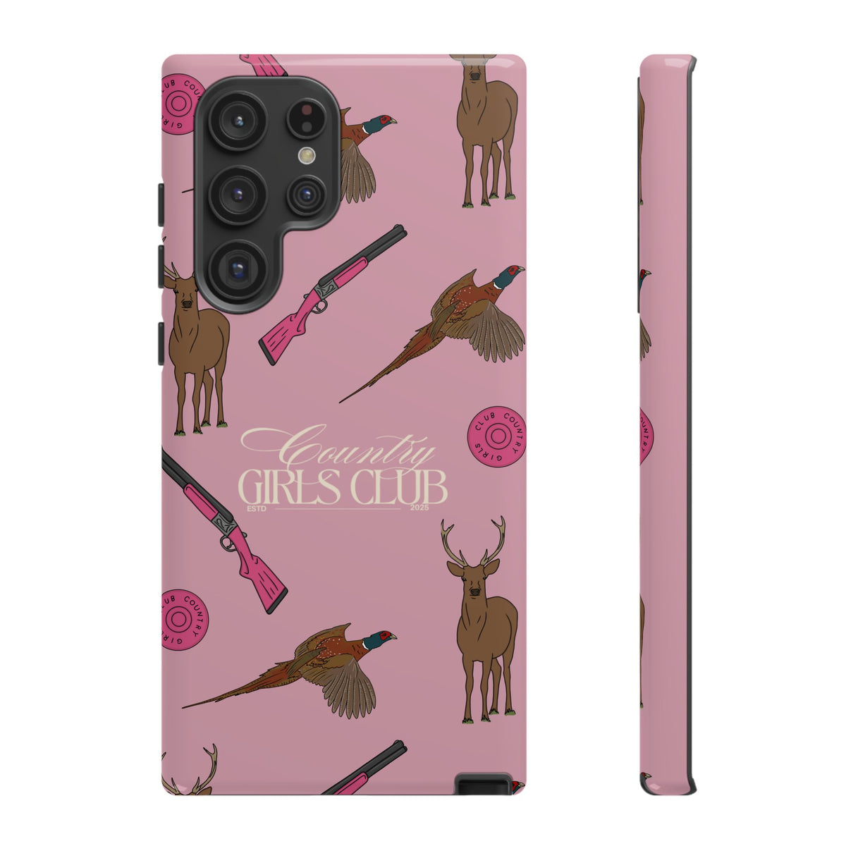 Dusty Pink 'Girls Love Guns' Case  | CGC x Country Cases