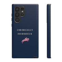Navy & Pink "Chronically Overhorsed" Case