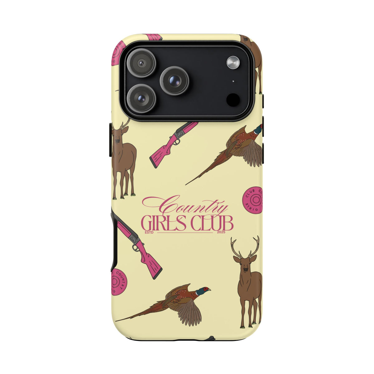 Butter Yellow 'Girls Love Guns' Case  | CGC x Country Cases