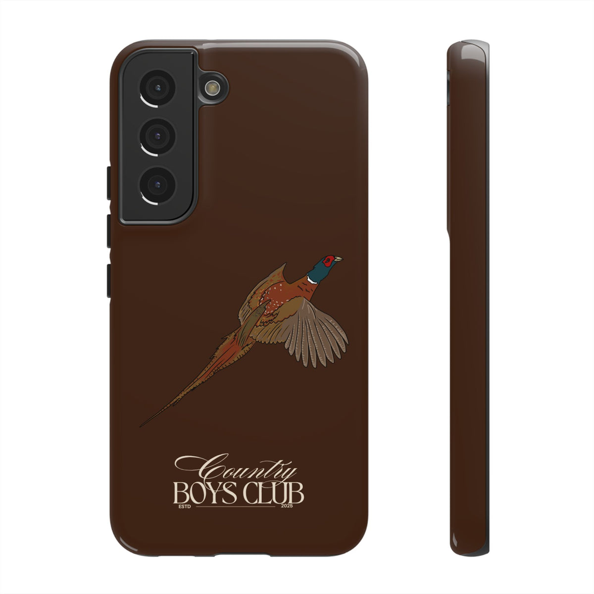 Chestnut Brown 'Country Boys Club Pheasant' Case  | CBC x Country Cases