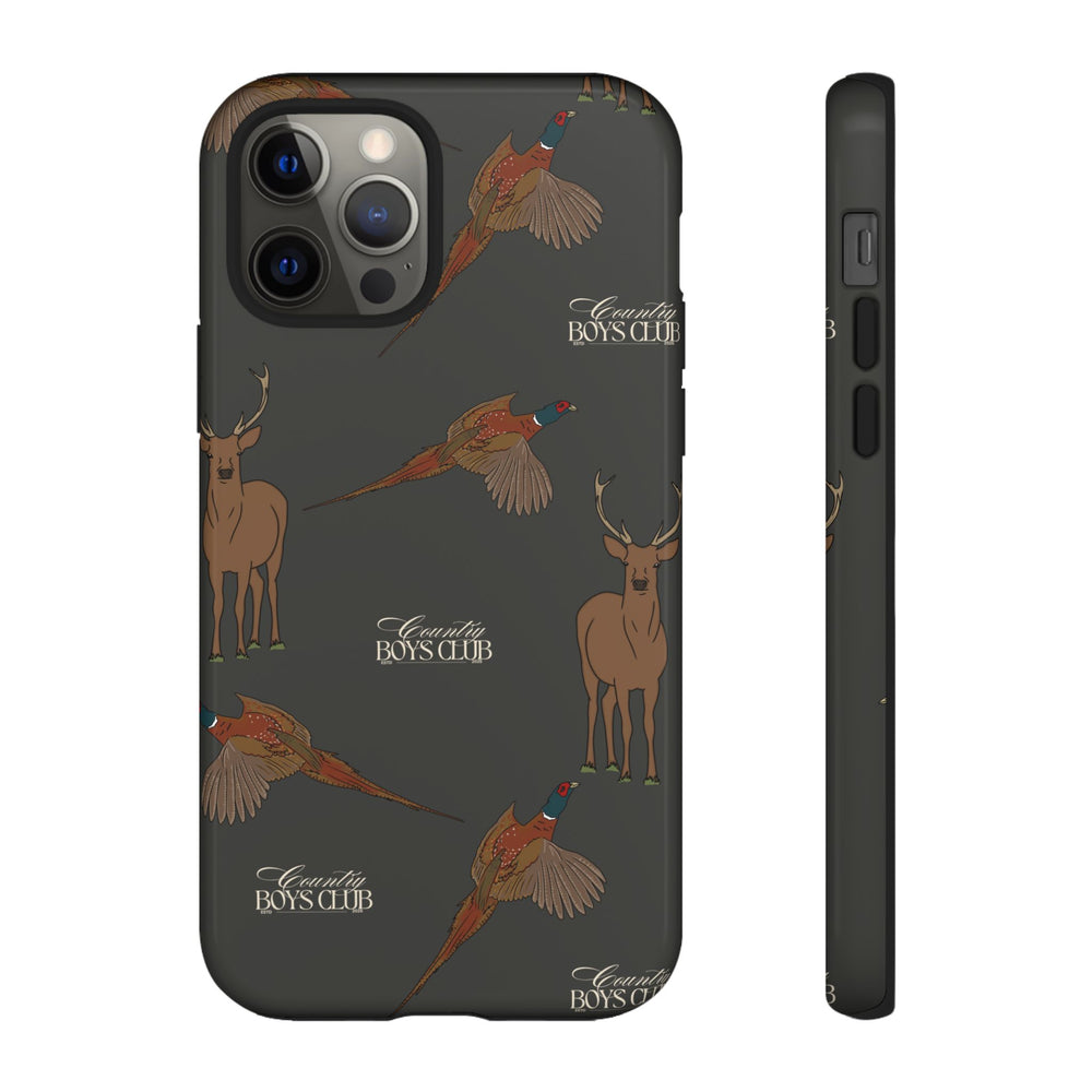 Charcoal 'Boys Stags & Pheasants' Case  | CBC x Country Cases