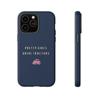 Navy & Pink 'Pretty Girls Drive Tractors' Case