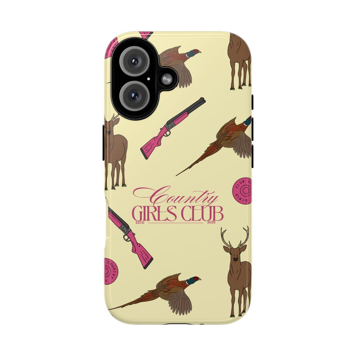 Butter Yellow 'Girls Love Guns' Case  | CGC x Country Cases