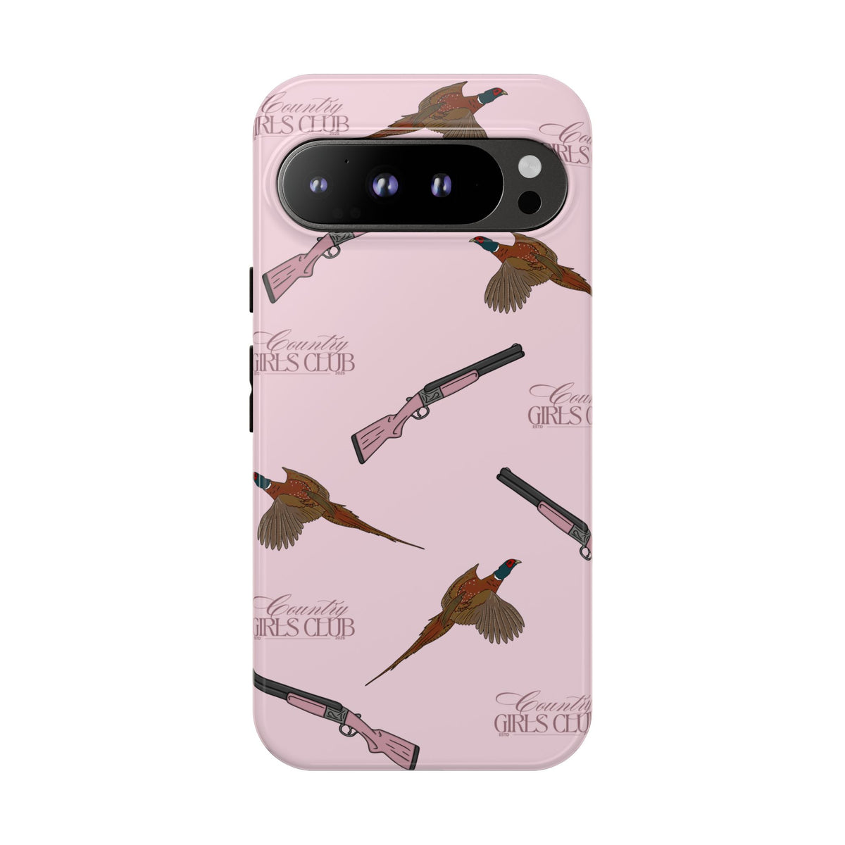Pink 'Girls Pheasants & Shotguns' Case  | CGC x Country Cases