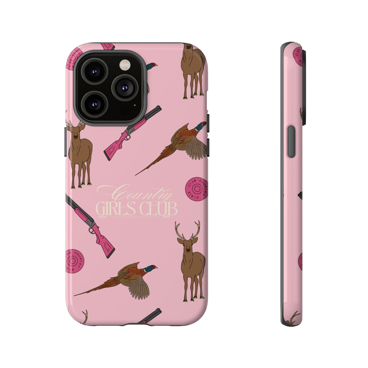 Pale Pink Girls Love Guns Case  | CGC x Country Cases