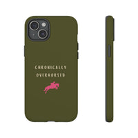 Green & Pink Chronically Overhorsed Case