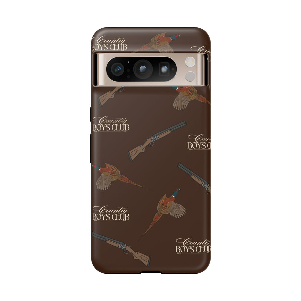 Chestnut Brown 'Boys Pheasants & Shotguns' Case  | CBC x Country Cases