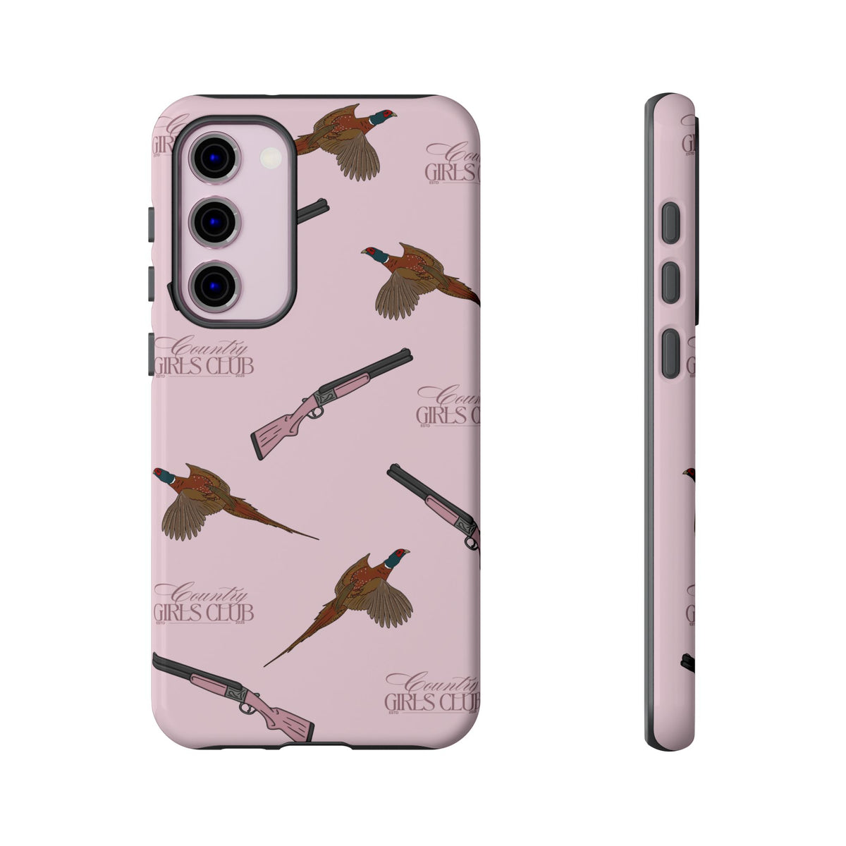 Pink 'Girls Pheasants & Shotguns' Case  | CGC x Country Cases