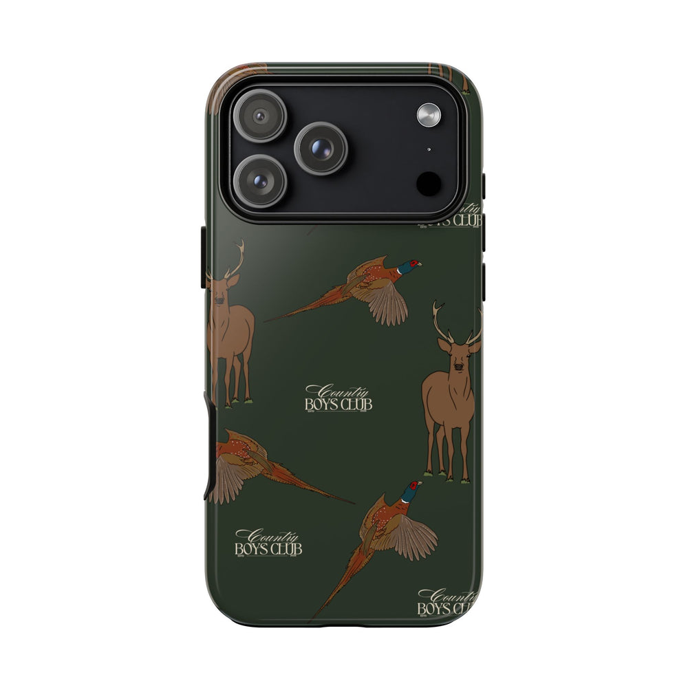 Field Green 'Boys Stags & Pheasants' Case  | CBC x Country Cases