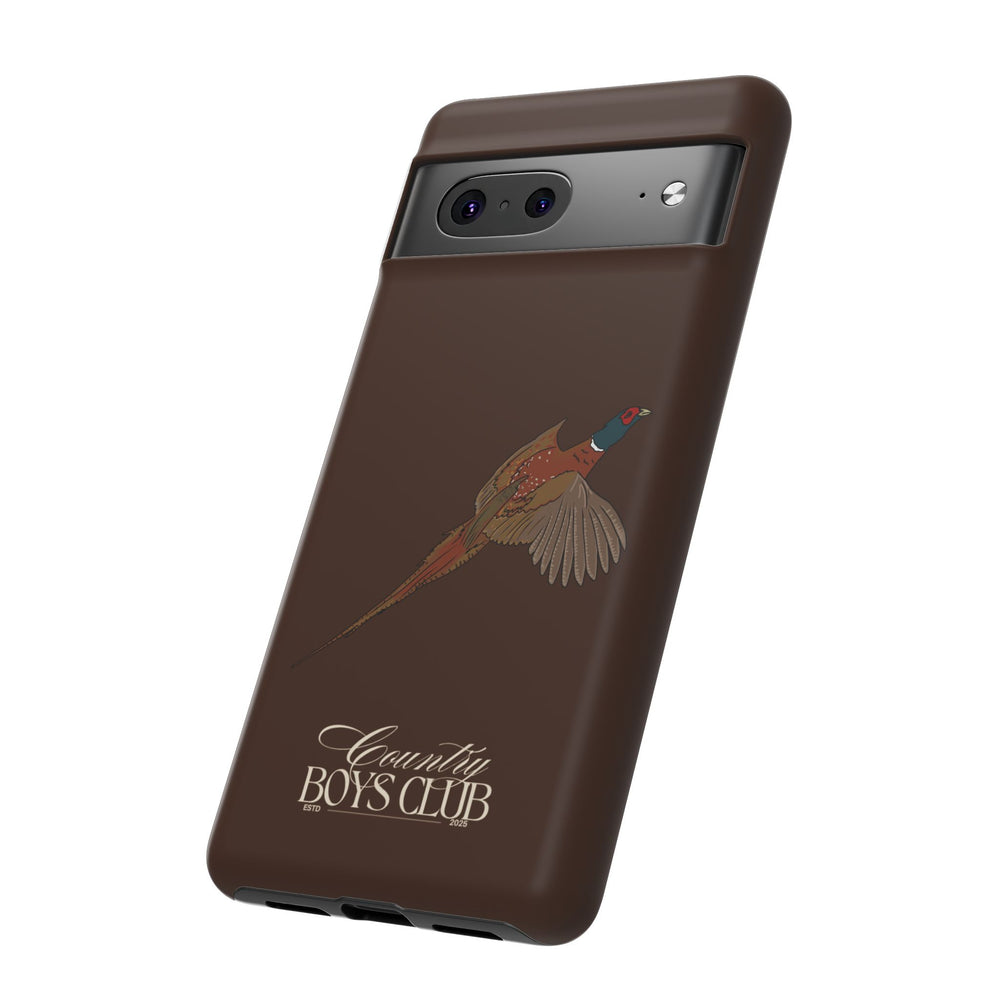 Chestnut Brown 'Country Boys Club Pheasant' Case  | CBC x Country Cases