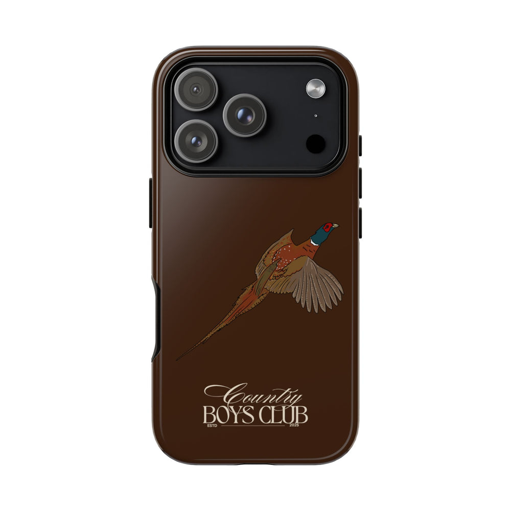 Chestnut Brown 'Country Boys Club Pheasant' Case  | CBC x Country Cases