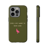 Green & Pink 'Girls Just Want To Have Guns' Case (Partridge)