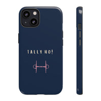 Navy & Pink 'Tally Ho!' (Snaffle)