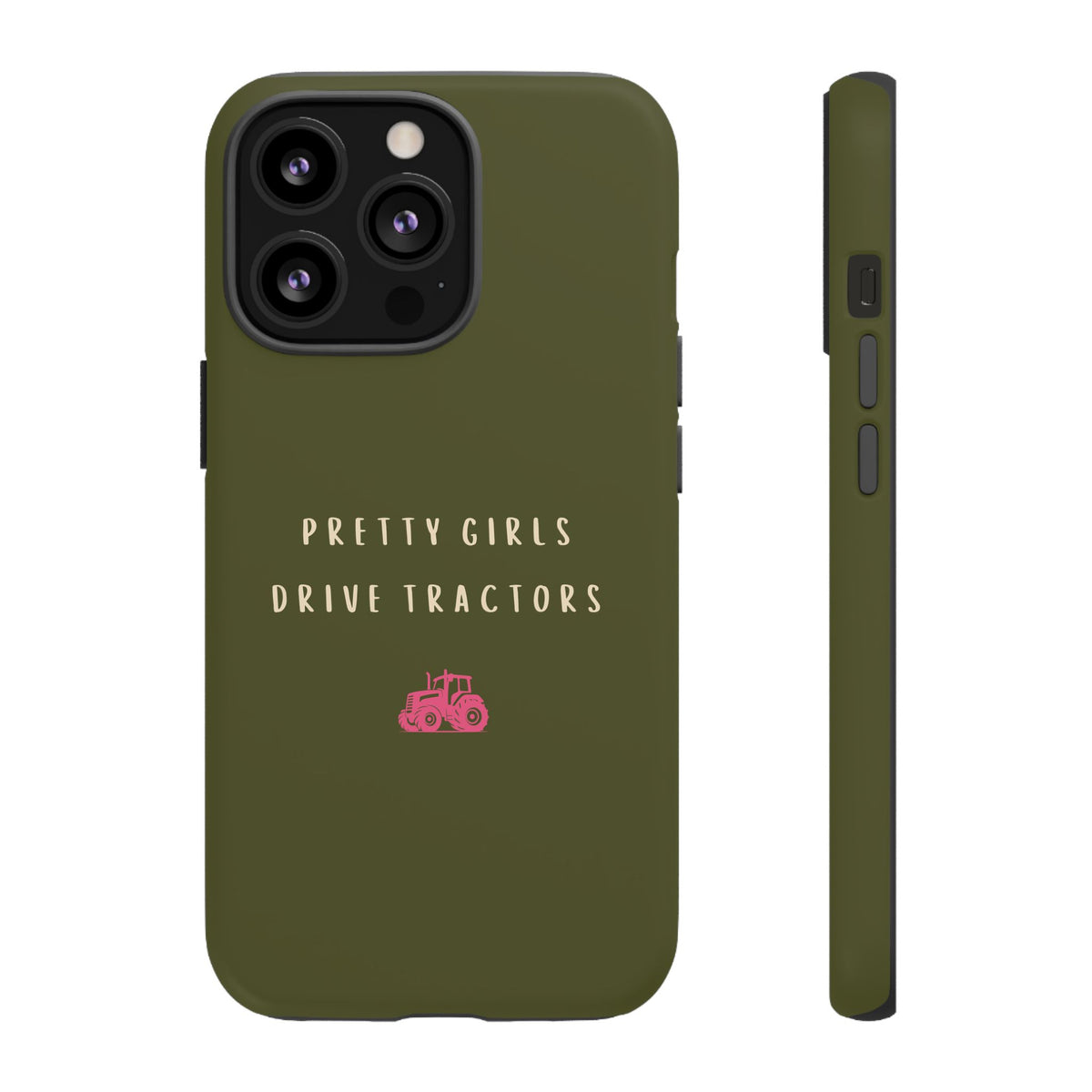 Green & Pink Pretty Girls Drive Tractors Case
