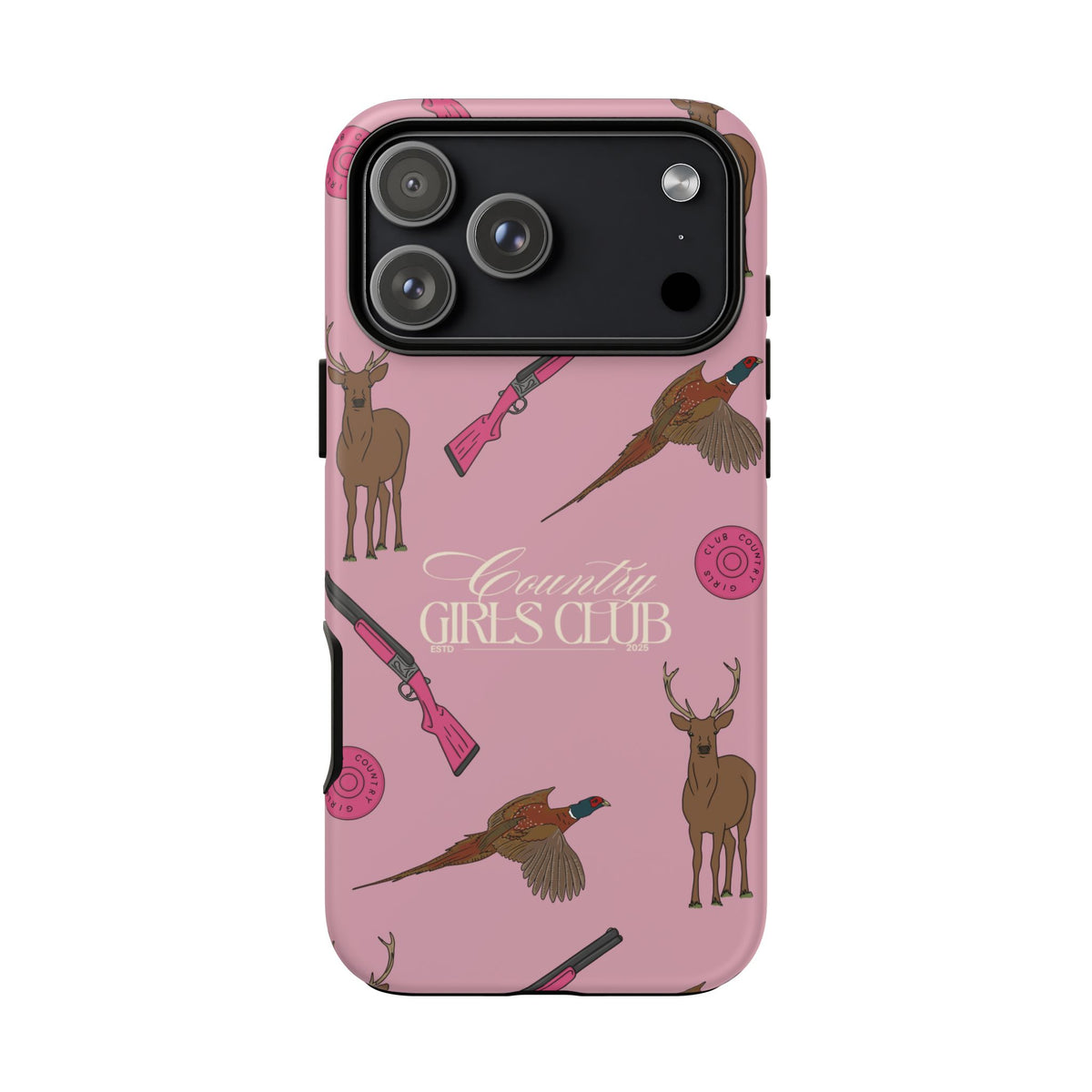 Dusty Pink 'Girls Love Guns' Case  | CGC x Country Cases