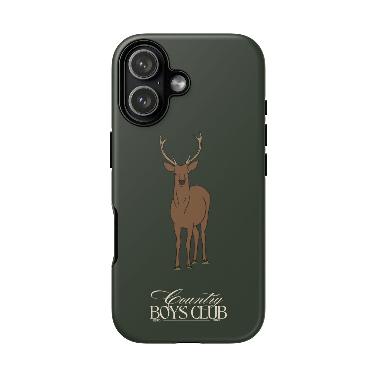 Field Green 'Country Boys Club Stag' Case  | CGC x Country Cases